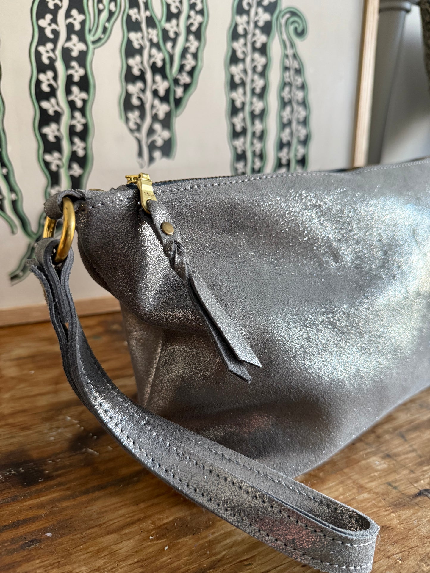 Large Cosmetics Pouch | Pewter