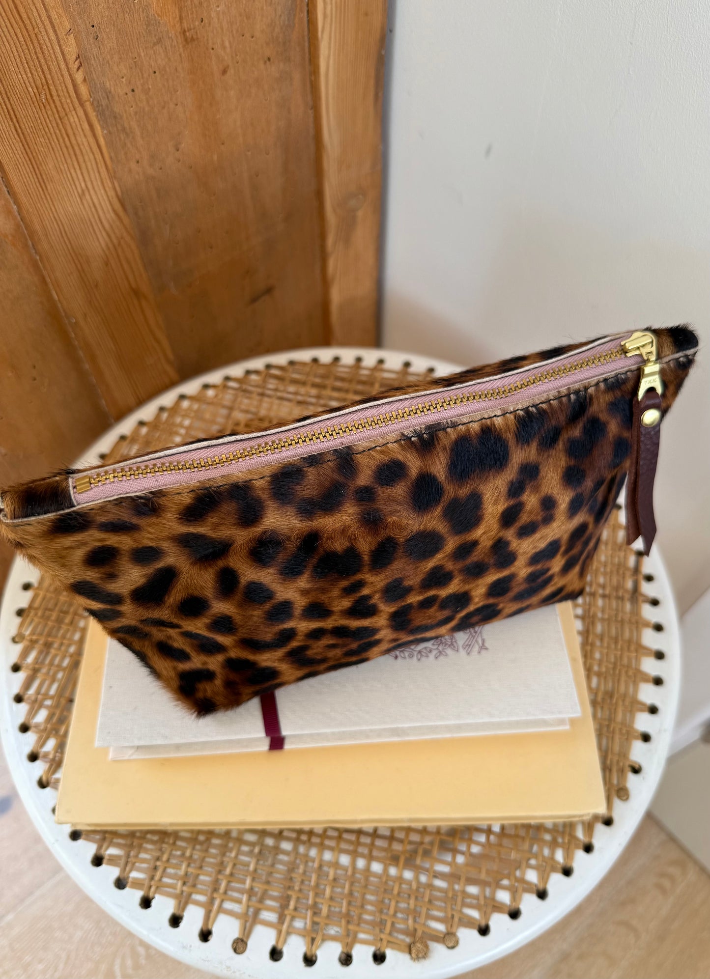 Small Cosmetics Bag | Jaguar and Pink