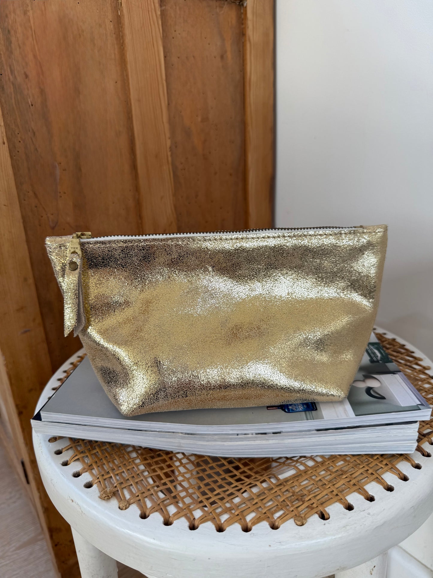 Small Cosmetics Bag | Gold