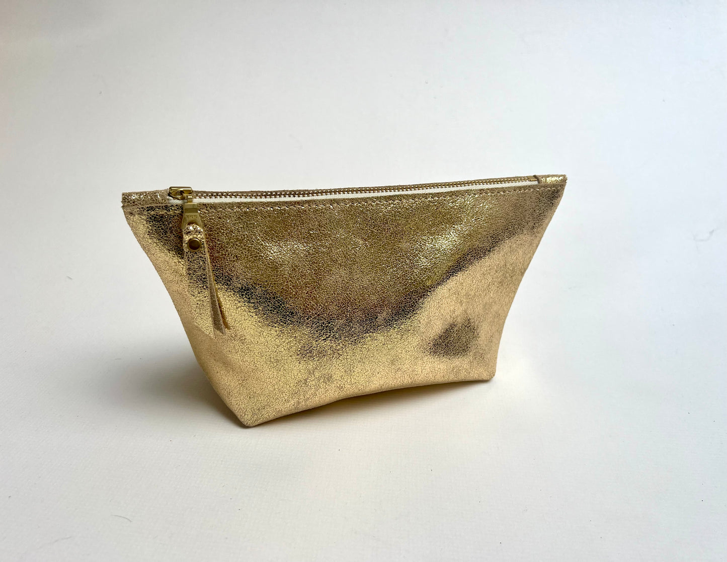 Small Cosmetics Bag | Gold