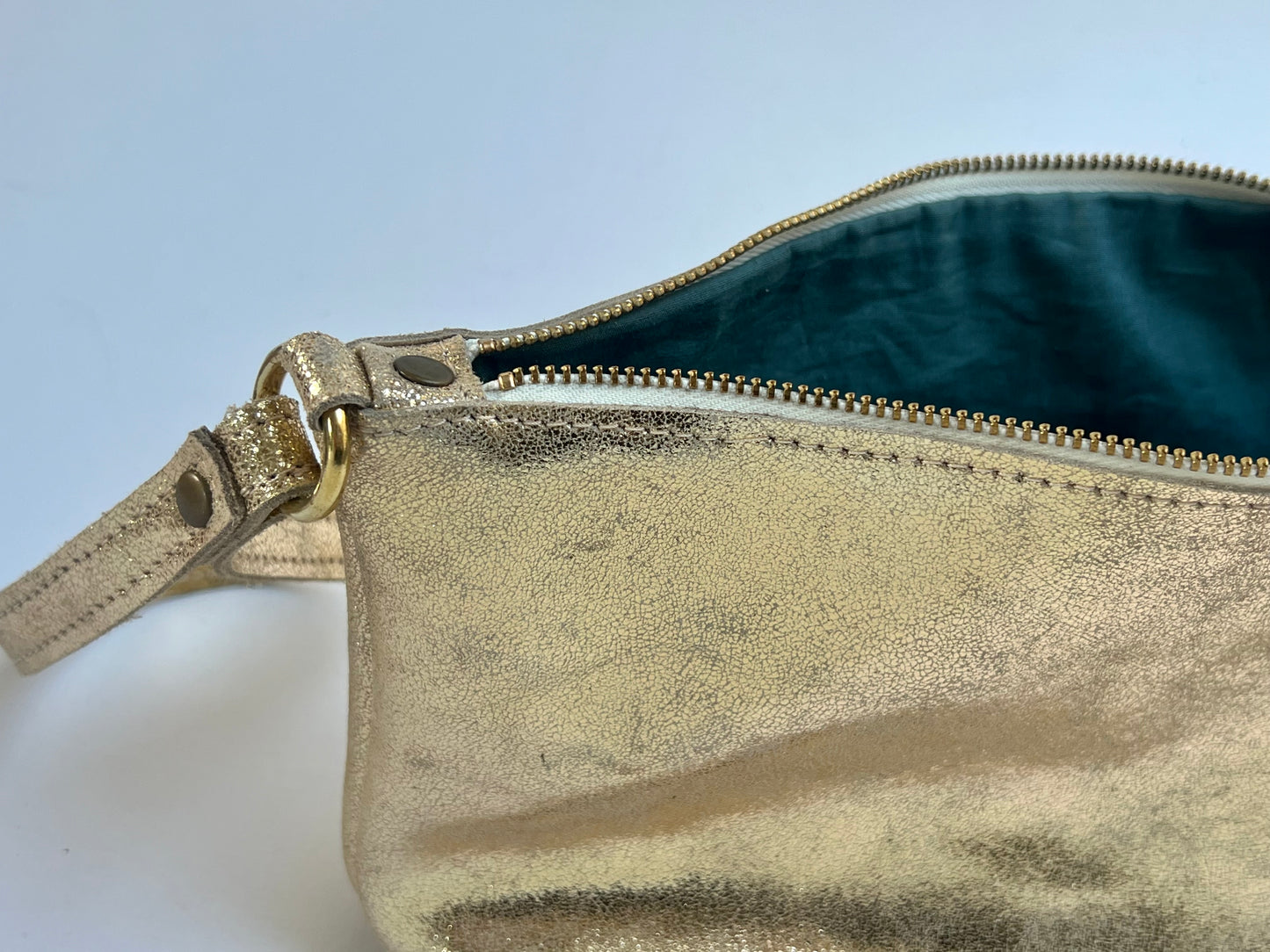 Large Cosmetics Pouch | Gold