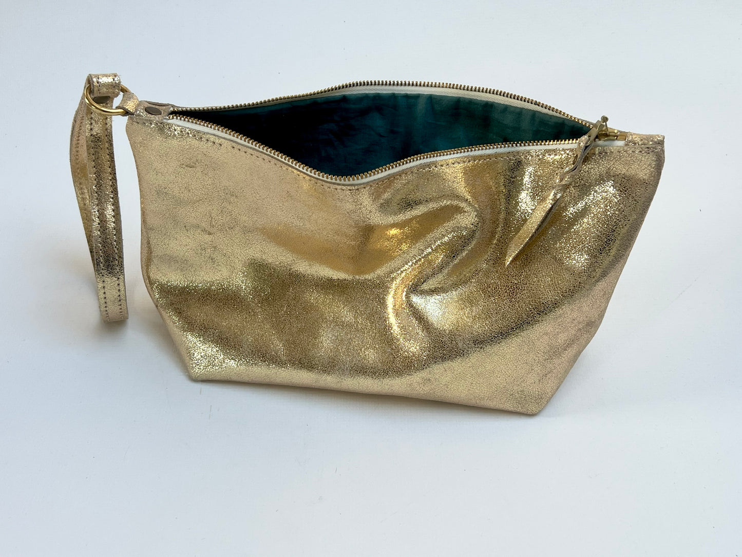Large Cosmetics Pouch | Gold