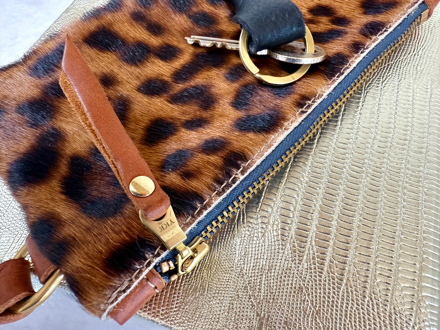 Large Coin Purse | Jaguar and Tan