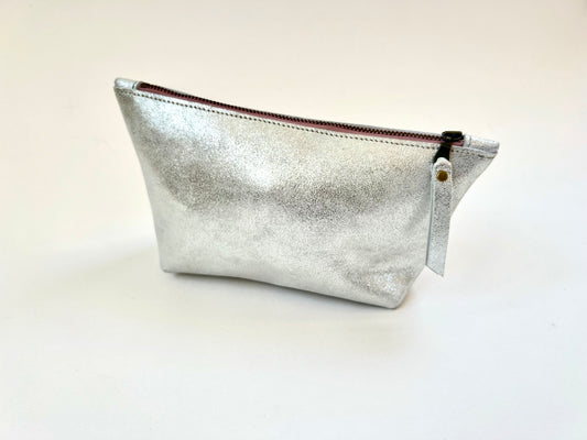 Small Cosmetics Bag | Silver