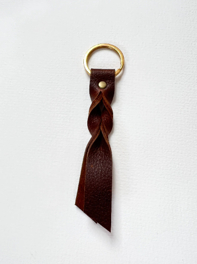 Twist Key Ring | Brown