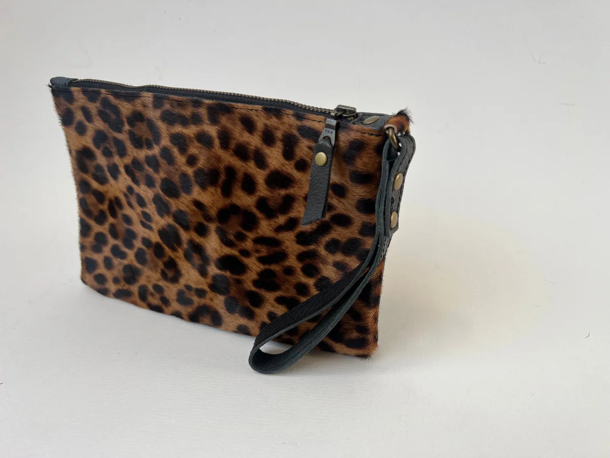Astrid Clutch Bag in Jaguar and Blue Charcoal by LMOR Studio Cornwall, handmade detail close-up
