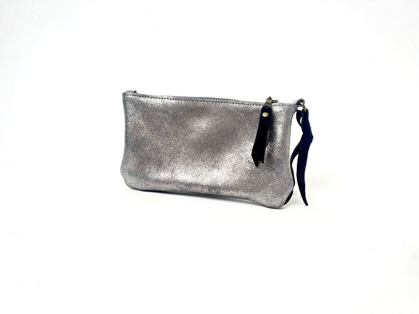 Large Coin Purse | Pewter and Navy